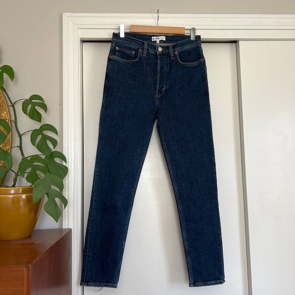 Re/done high rise ankle crop 28